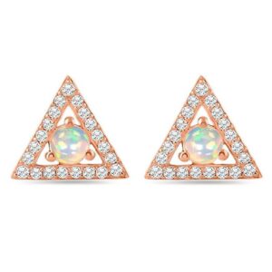 Bông tai đá Opal (B0077)