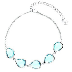 Lắc tay đính đá Alpanite blue (LB0090)