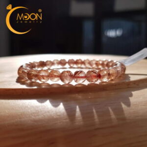 Lắc đá thạch anh tóc đỏ