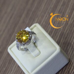 Nhẫn CZ màu citrine (N0014)
