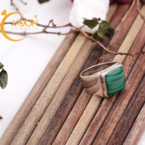 Nhẫn nam đính đá lông công (N0102)