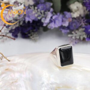 Nhẫn nam đính đá Onyx (N0103)