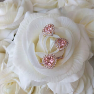 Nhẫn vàng 14K đính đá Morganite (V0033)