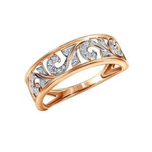 Nhẫn vàng 14K đính 32 viên kim cương (V0063)