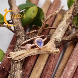Nhẫn đính đá Moonstone (N0082)