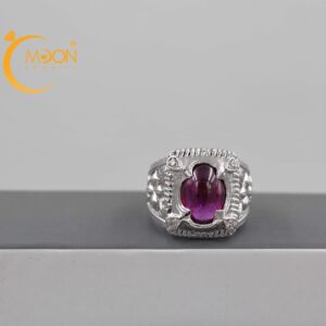 Nhẫn nam đính đá Ruby (N0166)