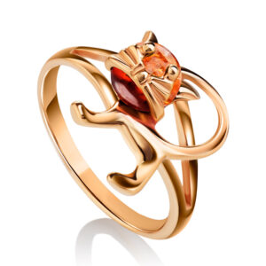 Nhẫn Hổ Phách Baltic Cognac (NHP0129)