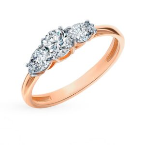 Nhẫn vàng 14K đính đá CZ (V0026)