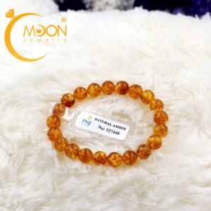 Lắc hổ phách Baltic Cognac (LHP0030)