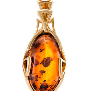 Mặt Hổ Phách Baltic Cognac (MHP0062)