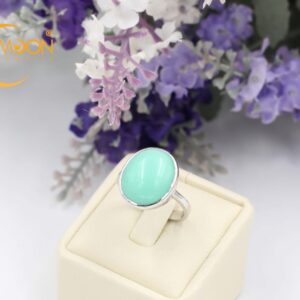 Nhẫn ngọc đế quang CHRYSOPRASE (N0111)