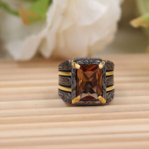 Nhẫn nam đính đá Zultanite - Turkish Handcrafted (N0355)