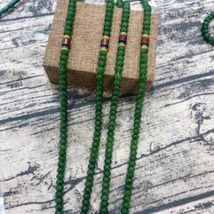 Ngọc bích Canada mix charm gỗ