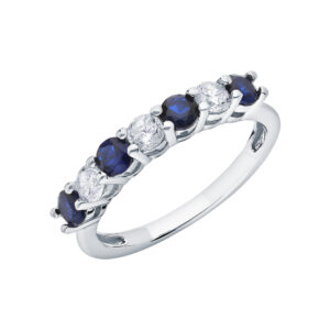 Nhẫn Đính Đá Fianite và Spinel Blue