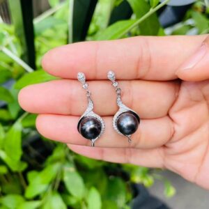 Bông Tai Ngọc Trai Nước Mặn Tahiti (BNT0117)