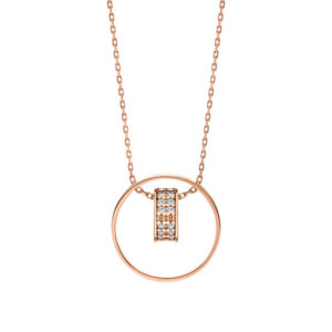 Set Dây Chuyền Vàng 14K Đính Đá CZ (V0100)