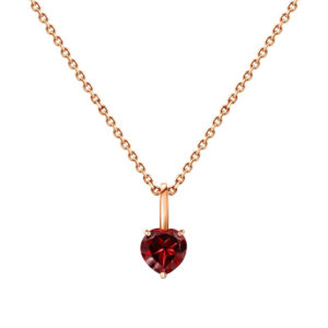 Mặt Dây Chuyền Vàng 14K Đính Đá Garnet (V0102)