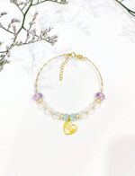 Vòng Đá Thiết Kế Phối Charm Trái Tim (Gold Vermeil) - Ảnh 4