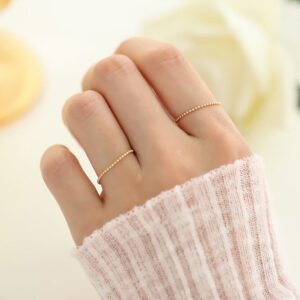 14KR Bubble Ball Chain Ring (Nhẫn Vòng Bi)