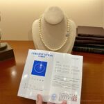 Chuỗi Ngọc Trai Nước Mặn Akoya Ánh Phớt Vàng, Tròn đều (kèm kiểm định Nhật Bản) - Ảnh 2
