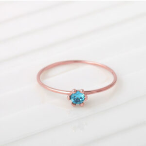 Nhẫn Vàng 14KR Đính Đá CZ