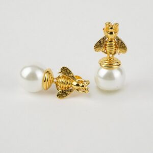 Bông Tai Ngọc Trai FW Thiết Kế UK Style (Bee Pearl)