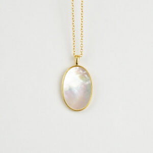 Set Dây Chuyền Ngọc Trai FW Thiết Kế UK Style (Flat Mother of Pearl)