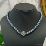 Chuỗi Ngọc Trai Nước Mặn Akoya Nhật Bản Ánh Xanh (DNT0131)