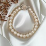 Lắc Tay Ngọc Trai Nước Mặn Akoya ánh xà cừ vàng (LNT0156) - Ảnh 4