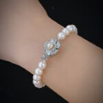 Lắc Tay Ngọc Trai Nước Mặn Akoya ánh xà cừ vàng (LNT0156) - Ảnh 2