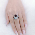 Nhẫn đính đá Garnet thiên nhiên hồ ly Free Size (N0649) - Ảnh 3