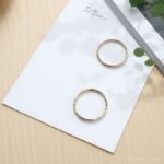 Khuyên tai tròn vàng 14KY (Endless Hoop Earrings) - Ảnh 3