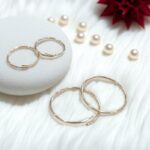 Khuyên tai tròn vàng 14KY (Endless Hoop Earrings) - Ảnh 5