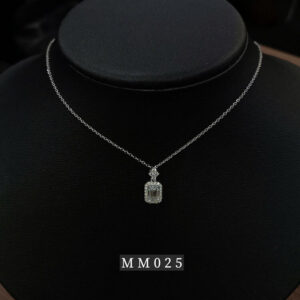 Set Dây Chuyền Đính Moissanite - Emerald Cut (MM025)