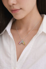 Mặt Dây Chuyền Đính Đá Tourmaline thiên nhiên (M0294) - Ảnh 2