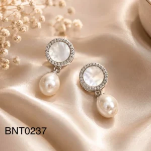 Bông Tai Ngọc Trai Nước Ngọt FW Chuẩn Cao (BNT0237)