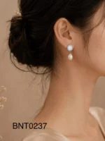 Bông Tai Ngọc Trai Nước Ngọt FW Chuẩn Cao (BNT0237) - Ảnh 2
