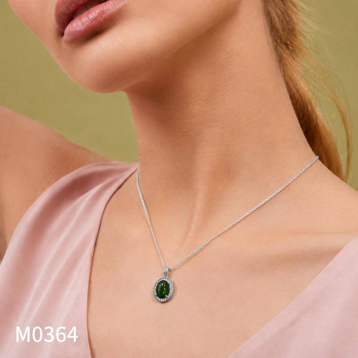 M0364 Mặt Dây Chuyền Ngọc Bích Canada (M0364) - Ảnh 1