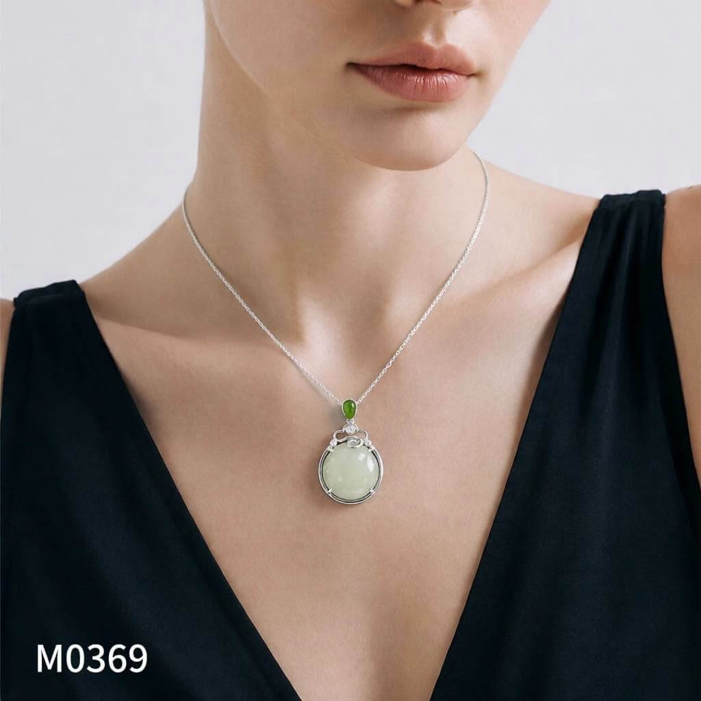 M0369 Mặt Dây Chuyền Bạch Ngọc (M0369) - Ảnh 1