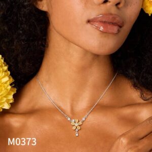 Mặt Dây Chuyền Đính Đá Citrine (M0373)